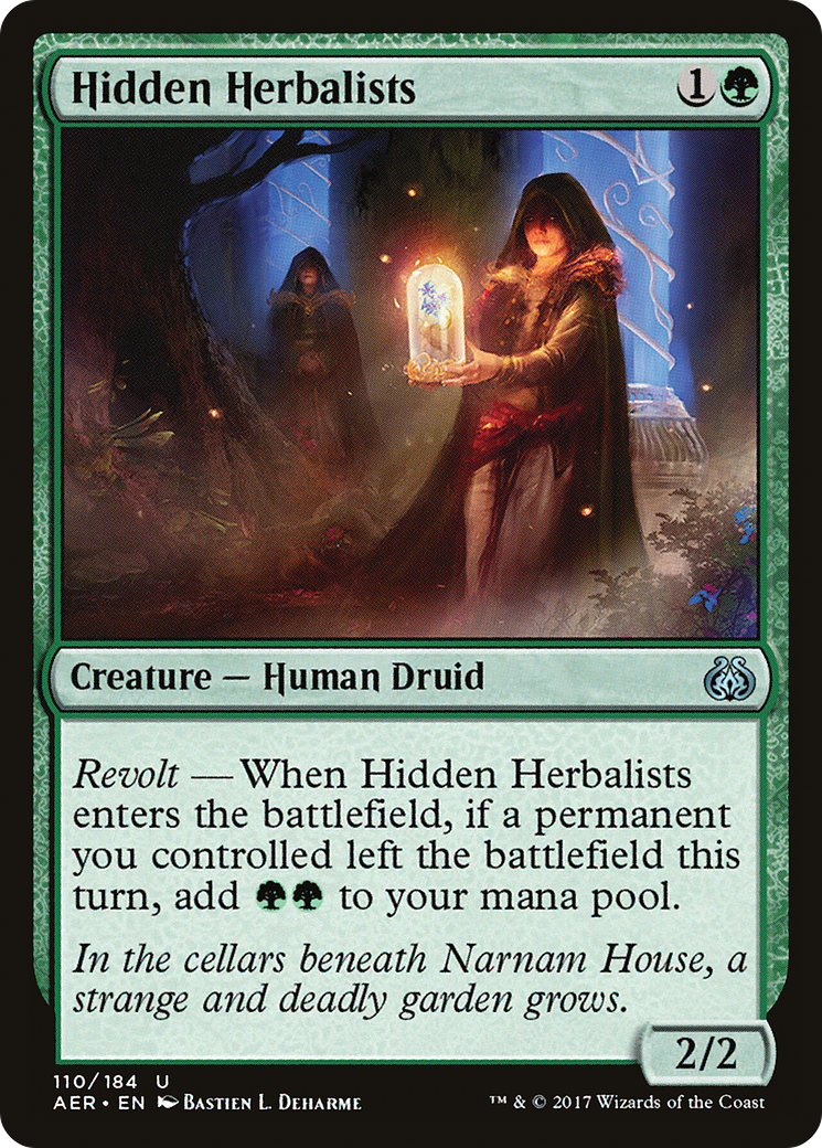 Hidden Herbalists (AER-110) [Aether Revolt] Foil MTG Single Wizards of the Coast