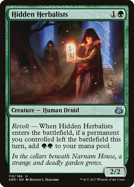 Hidden Herbalists (AER-110) [Aether Revolt] Foil MTG Single Wizards of the Coast