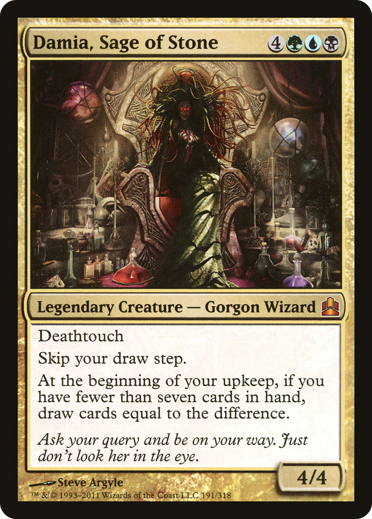 Damia, Sage of Stone (CMD-191) [Commander 2011] MTG Single Wizards of the Coast