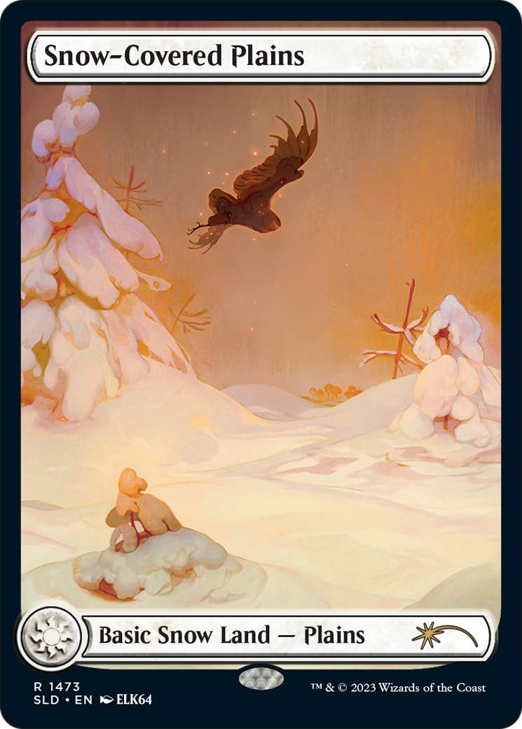 Snow-Covered Plains (1473) (SLD-1473) [Secret Lair Drop] (Full Art) MTG Single Wizards of the Coast