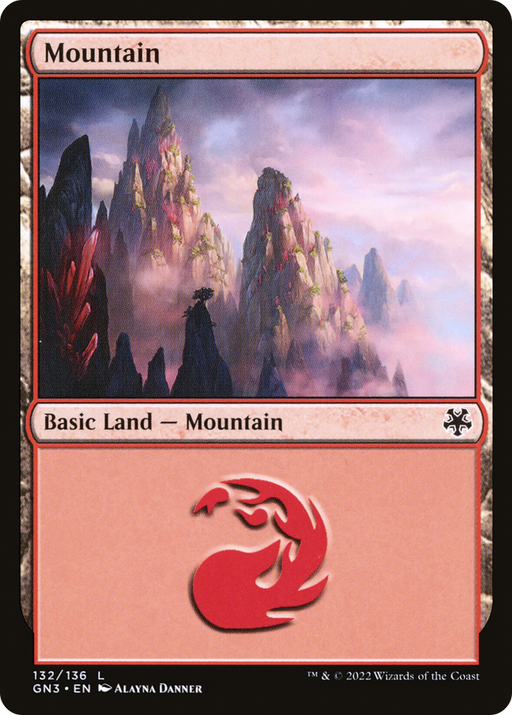 Mountain (GN3-132) [Misc] Game Night: Free-for-All MTG Single Wizards of the Coast