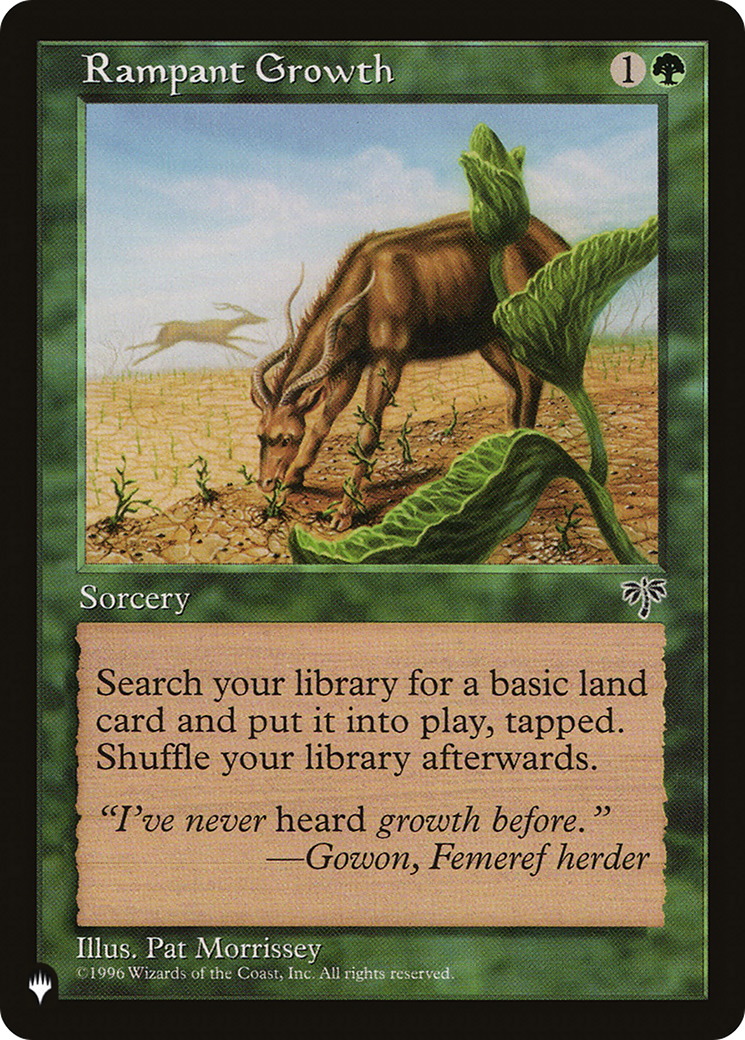 Rampant Growth (LIST-MIR-235) [Mystery Booster] The List MTG Single Wizards of the Coast