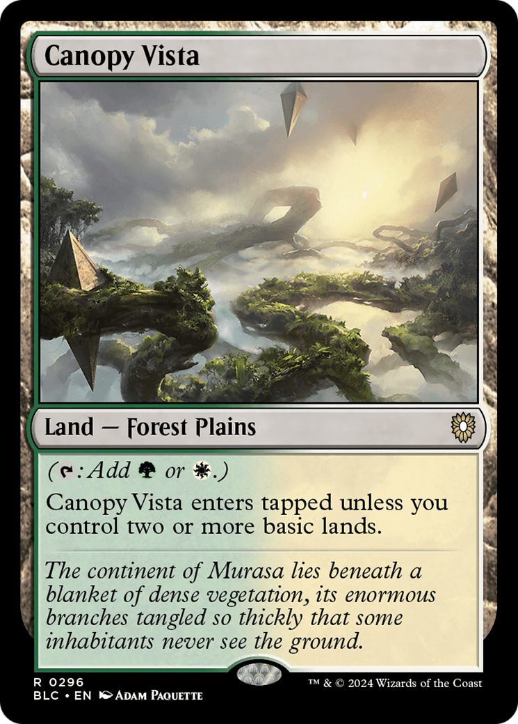 Canopy Vista (BLC-296) [Bloomburrow Commander] MTG Single Wizards of the Coast
