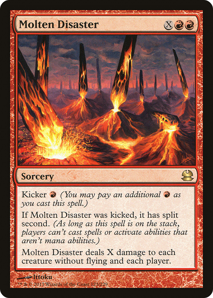 Molten Disaster (MMA-123) [Modern Masters] Foil MTG Single Modern Masters