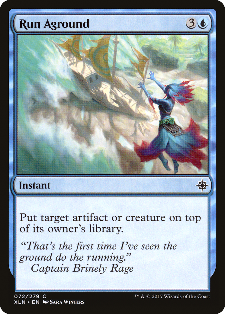 Run Aground (XLN-072) [Ixalan] Foil MTG Single Wizards of the Coast
