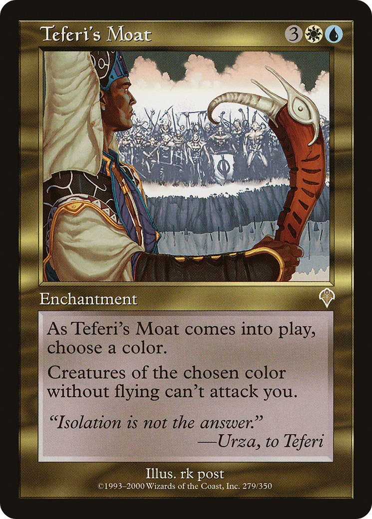 Teferi's Moat (INV-279) [Invasion] Foil MTG Single Wizards of the Coast