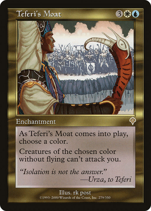 Teferi's Moat (INV-279) [Invasion] Foil MTG Single Wizards of the Coast