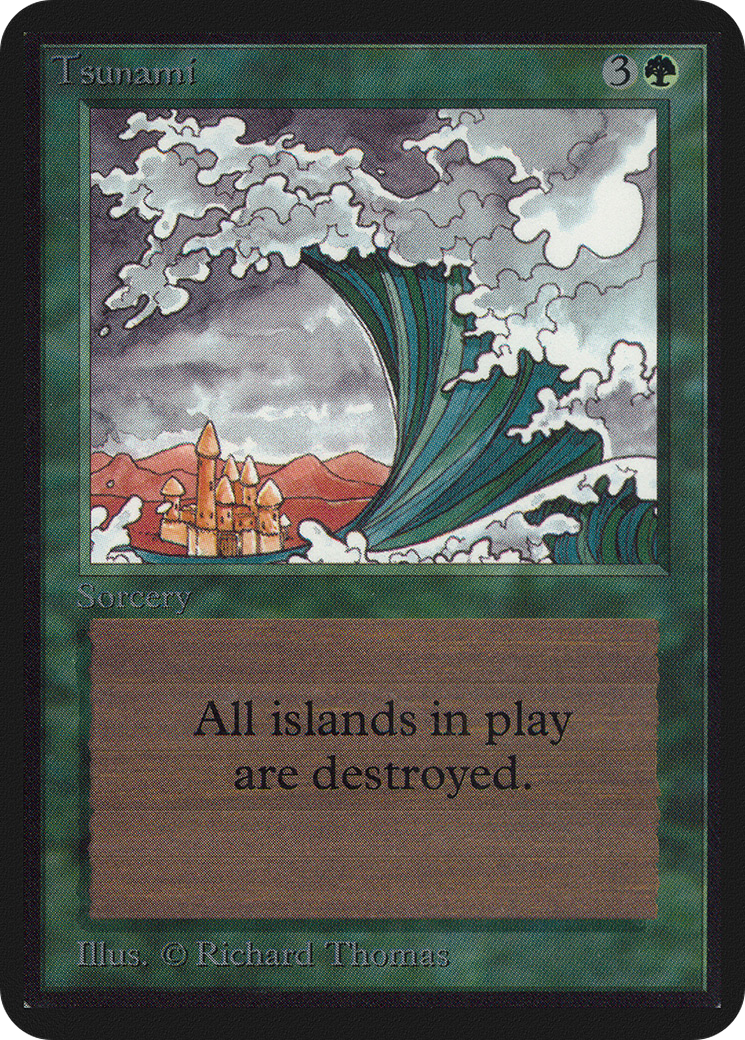 Tsunami (LEA-221) [Oldschool] Limited Edition Alpha MTG Single Wizards of the Coast