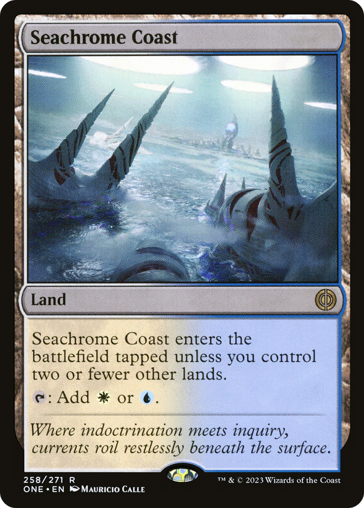 Seachrome Coast (ONE-258) [Phyrexia: All Will Be One] Foil MTG Single Wizards of the Coast