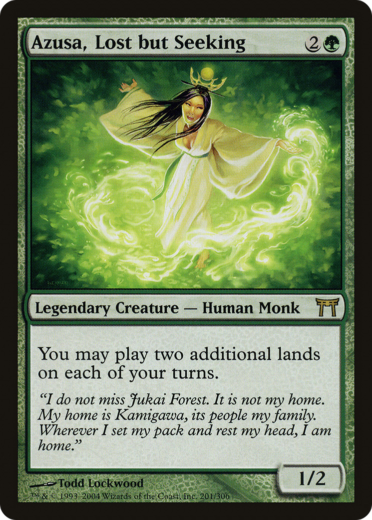 Azusa, Lost but Seeking (CHK-201) [Champions of Kamigawa] Foil MTG Single Wizards of the Coast