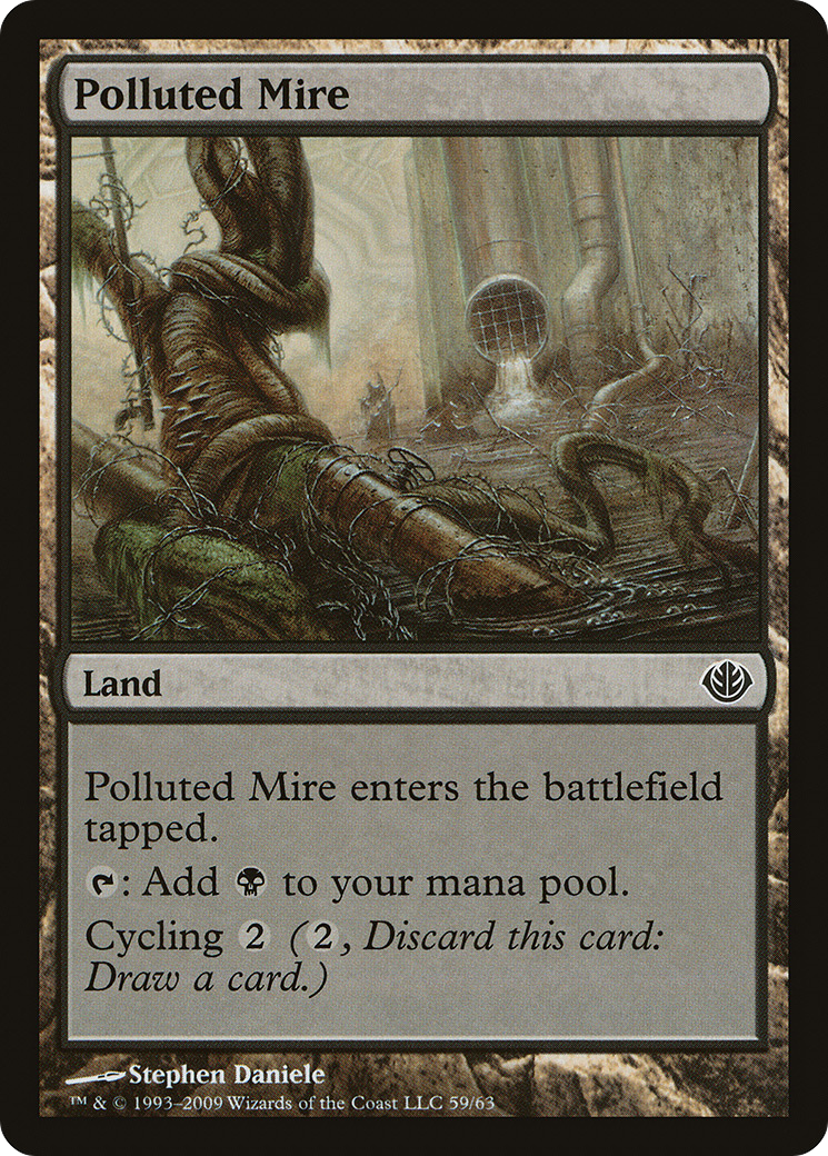 Polluted Mire (DDD-059) [Misc] Duel Decks: Garruk vs. Liliana MTG Single Wizards of the Coast