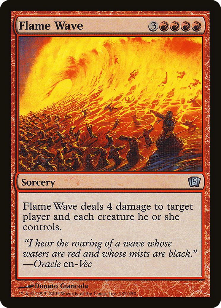 Flame Wave (9ED-182) [9th Edition] MTG Single Wizards of the Coast
