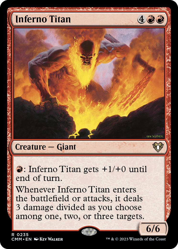 Inferno Titan (CMM-235) [Commander Masters] MTG Single Wizards of the Coast