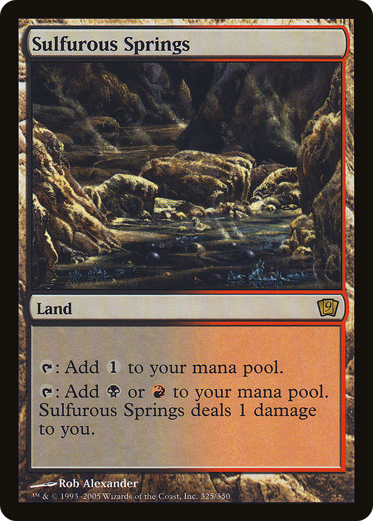 Sulfurous Springs (9ED-325) [9th Edition] Foil MTG Single Wizards of the Coast