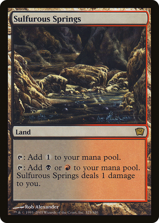 Sulfurous Springs (9ED-325) [9th Edition] Foil MTG Single Wizards of the Coast