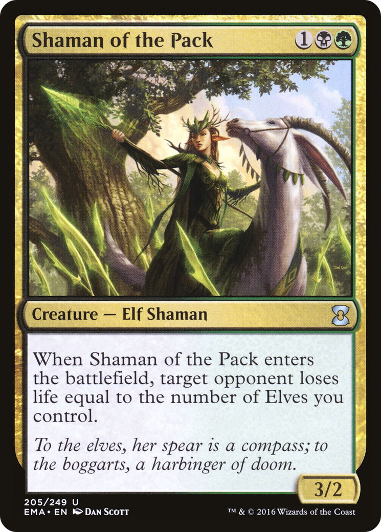 Shaman of the Pack (EMA-205) [Eternal Masters] Foil MTG Single Wizards of the Coast