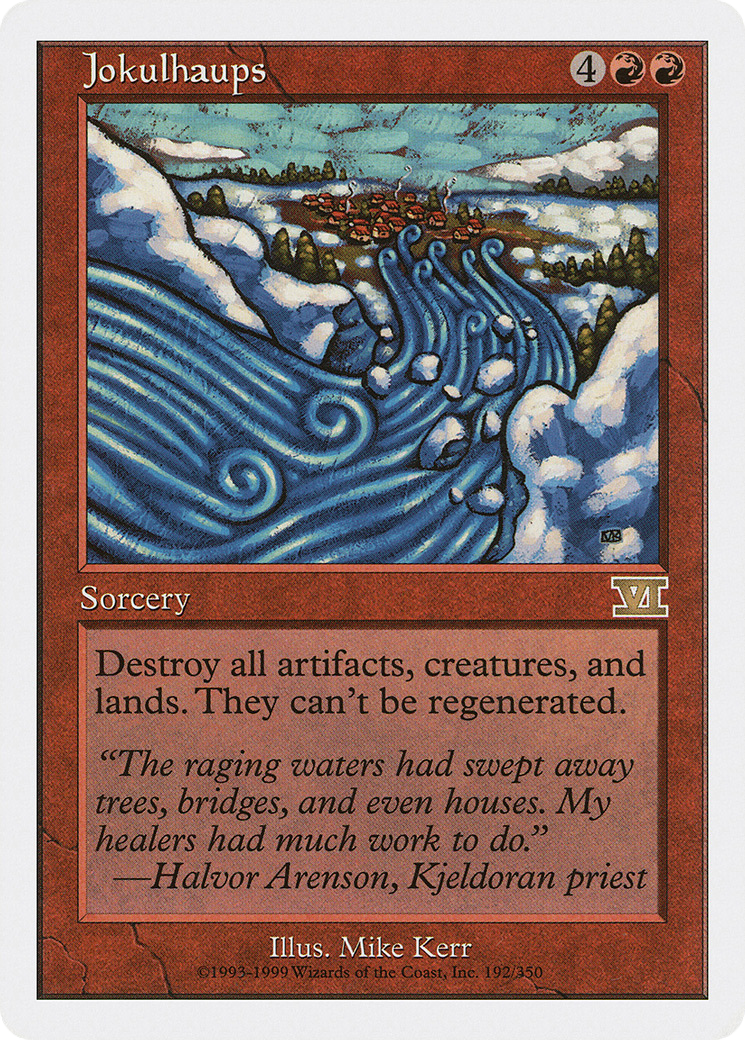 Jokulhaups (6ED-192) [Classic Sixth Edition] MTG Single Wizards of the Coast
