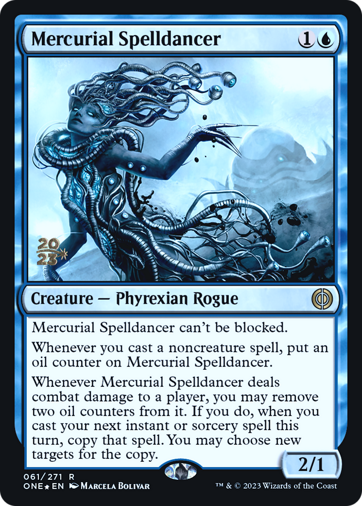 Mercurial Spelldancer (PRE-061) [Phyrexia: All Will Be One Promos] Foil MTG Single Wizards of the Coast