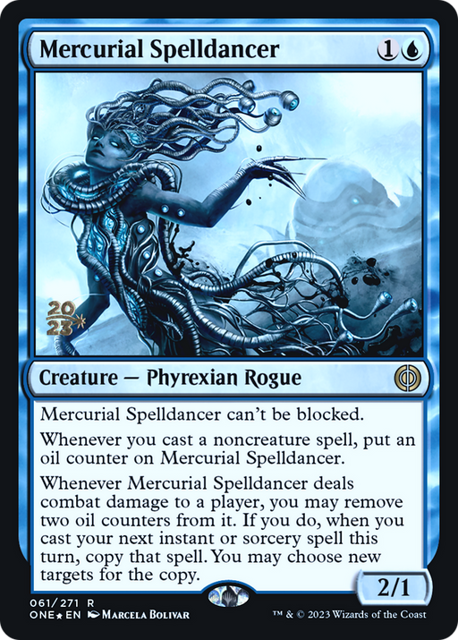 Mercurial Spelldancer (PRE-061) [Phyrexia: All Will Be One Promos] Foil MTG Single Wizards of the Coast
