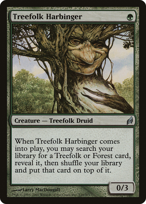 Treefolk Harbinger (LRW-239) [Lorwyn] Foil MTG Single Wizards of the Coast