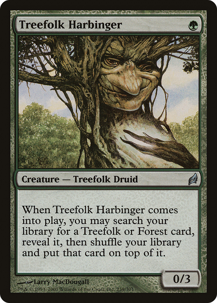 Treefolk Harbinger (LRW-239) [Lorwyn] MTG Single Wizards of the Coast