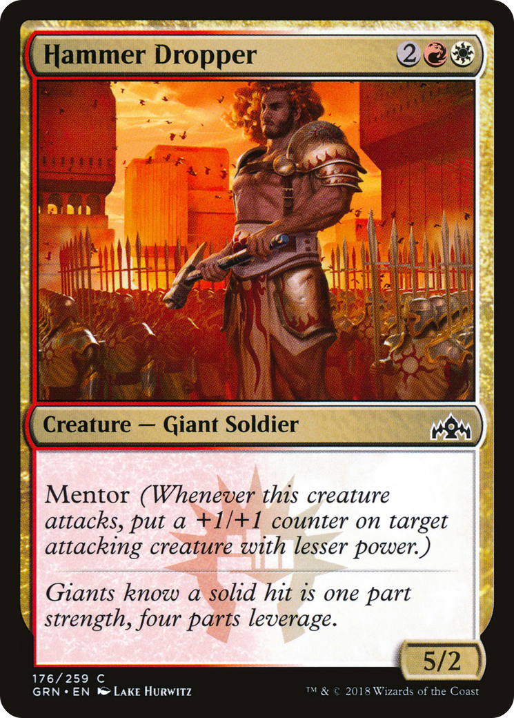 Hammer Dropper (GRN-176) [Guilds of Ravnica] Foil MTG Single Wizards of the Coast
