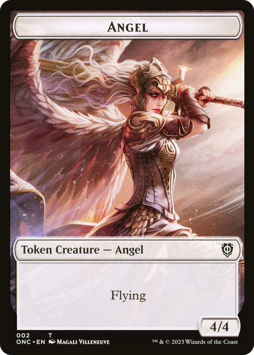 Angel (TONC-002) [Tokens] Phyrexia: All Will Be One Commander Tokens MTG Single Wizards of the Coast
