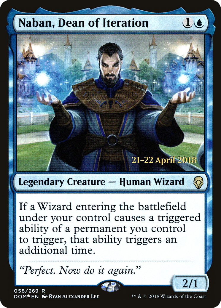 Naban, Dean of Iteration (PRE-058) [Dominaria Promos] Foil MTG Single Wizards of the Coast