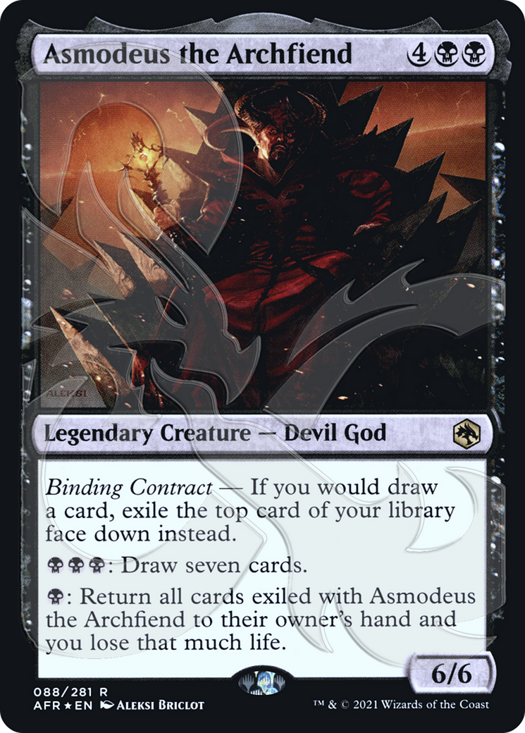 Asmodeus the Archfiend (AFR&-088) [Adventures in the Forgotten Realms Promos] Foil MTG Single Wizards of the Coast