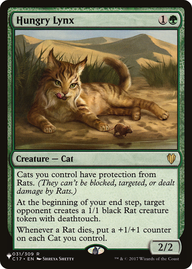 Hungry Lynx (LIST-031/309) [Mystery Booster] The List MTG Single Wizards of the Coast