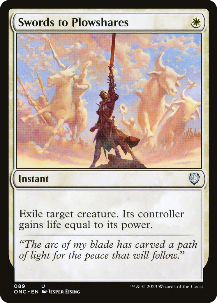 Swords to Plowshares (ONC-089) [Phyrexia: All Will Be One Commander] MTG Single Wizards of the Coast