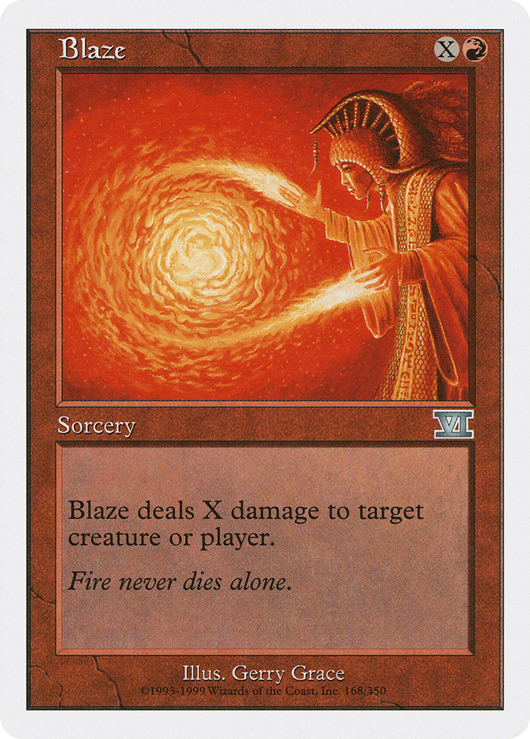 Blaze (6ED-168) [Classic Sixth Edition] MTG Single Wizards of the Coast