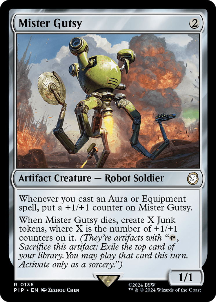 Mister Gutsy (PIP-136) [Fallout] Foil MTG Single Wizards of the Coast