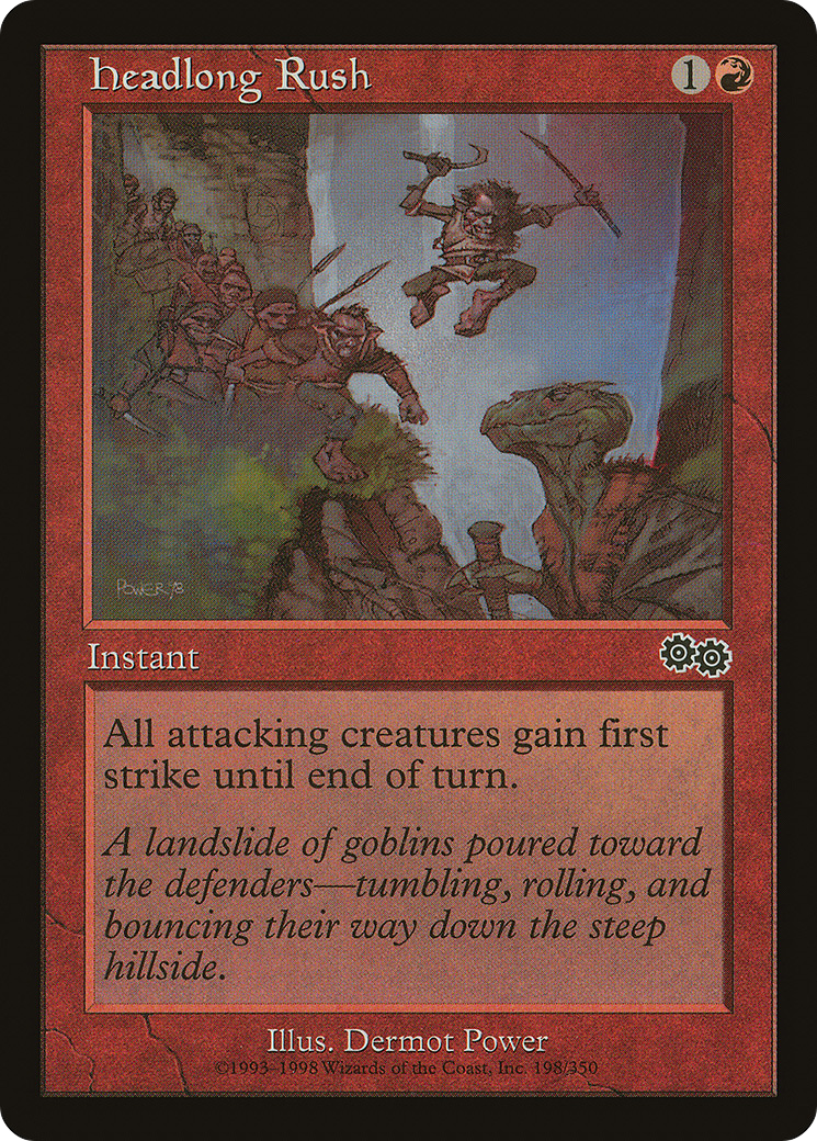 Headlong Rush (USG-198) [Urza's Saga] MTG Single Wizards of the Coast