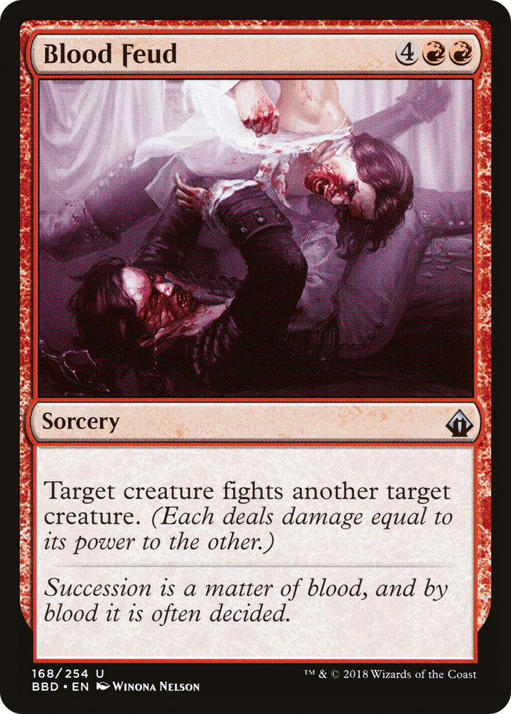 Blood Feud (BBD-168) [Battlebond] Foil MTG Single Wizards of the Coast