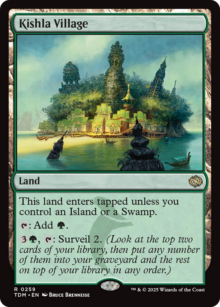 Kishla Village (TDM-259) [Tarkir: Dragonstorm] Foil MTG Single Wizards of the Coast