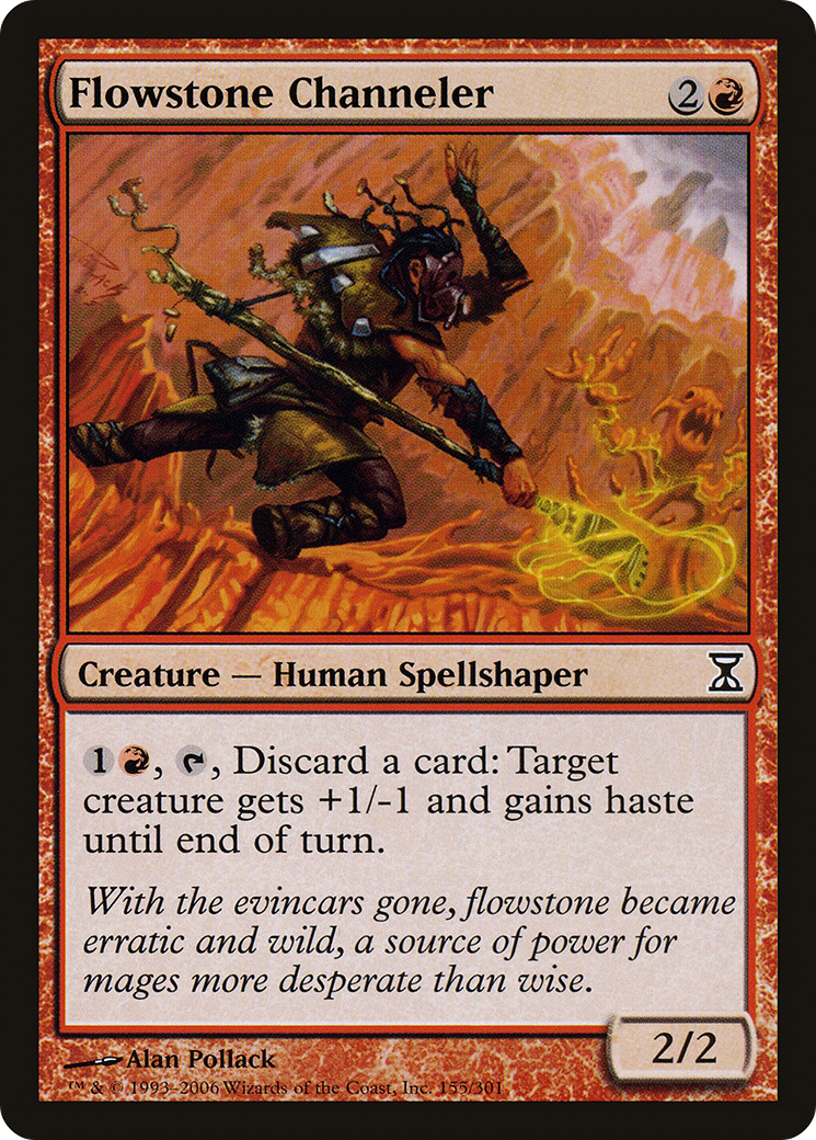 Flowstone Channeler (TSP-155) [Time Spiral] Foil MTG Single Wizards of the Coast
