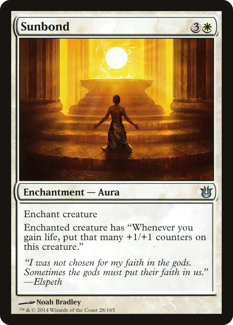 Sunbond [Born of the Gods] MTG Single Magic: The Gathering