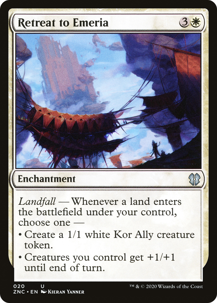 Retreat to Emeria (ZNC-020) [Zendikar Rising Commander] MTG Single Wizards of the Coast