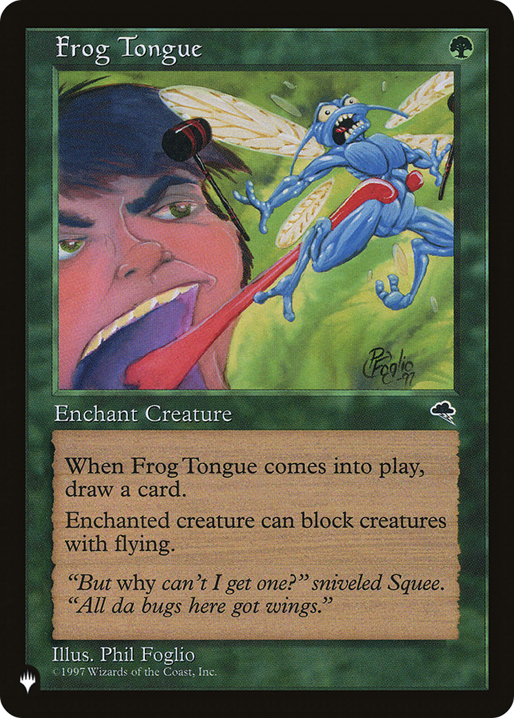 Frog Tongue (LIST-TMP-228) [Mystery Booster] The List MTG Single Wizards of the Coast