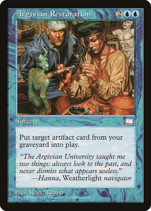 Argivian Restoration (WTH-) [Weatherlight] MTG Single Wizards of the Coast