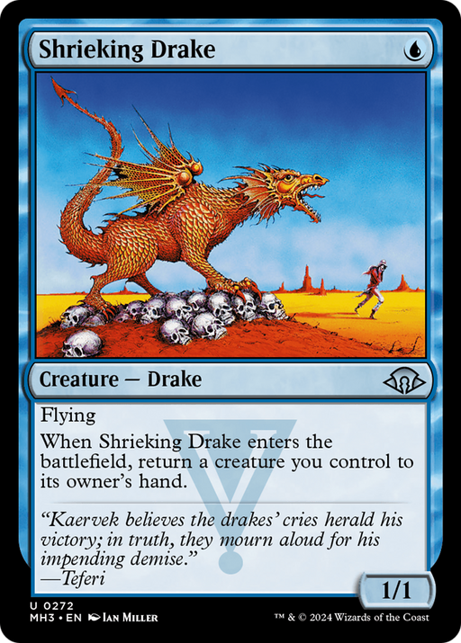 Shrieking Drake (MH3-272) [Modern Horizons 3] MTG Single Modern Horizons 3