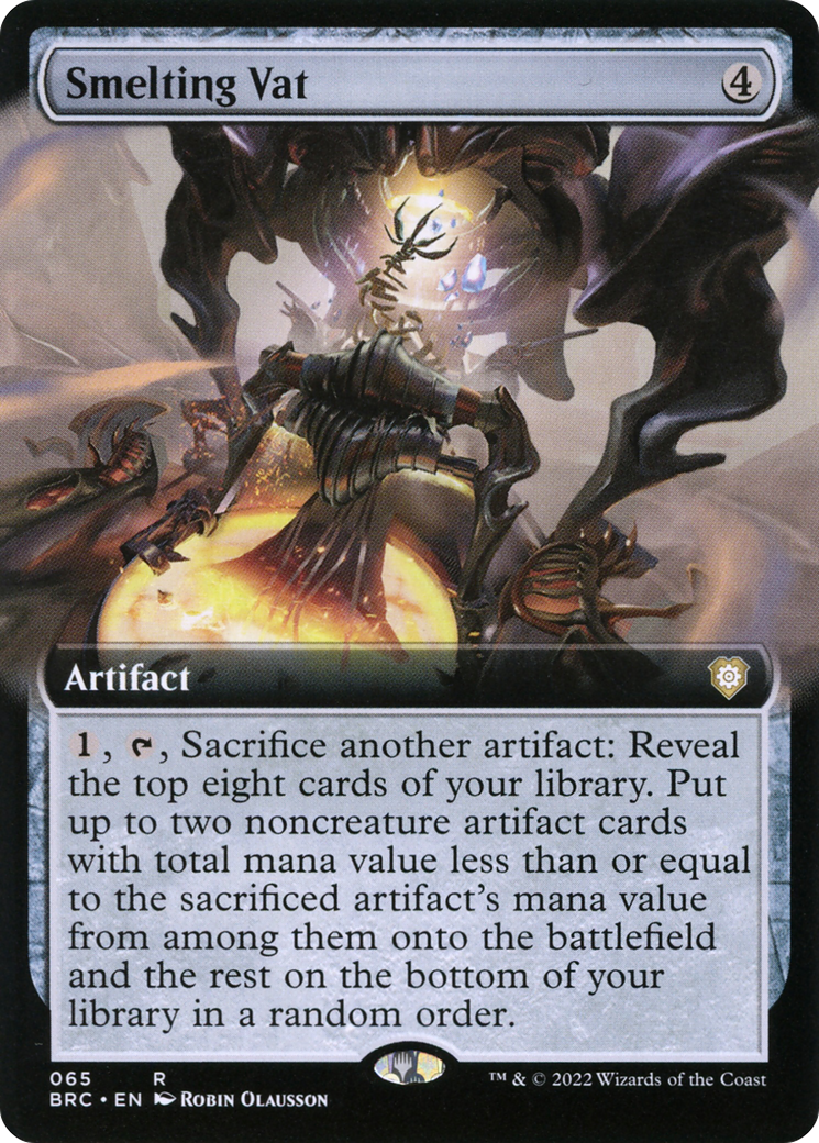 Smelting Vat (BRC-065) [The Brothers' War Commander] (Extended Art) MTG Single Wizards of the Coast