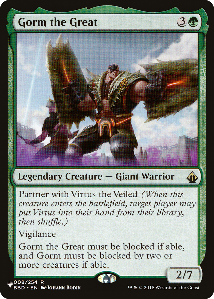 Gorm the Great (LIST-008/254) [Mystery Booster] The List MTG Single Wizards of the Coast