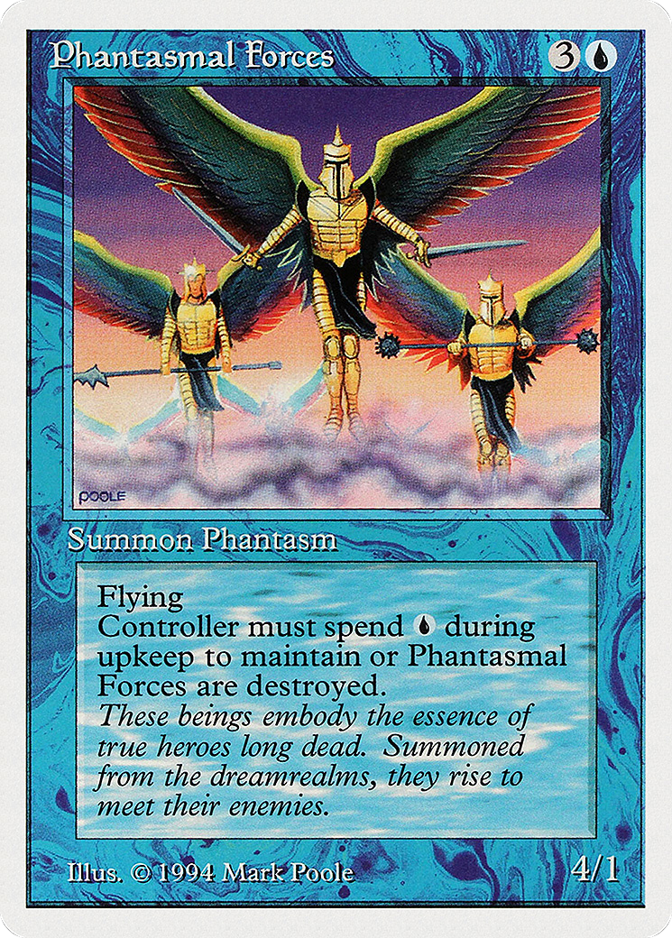 Phantasmal Forces (SUM-069) [Misc] Summer Magic / Edgar MTG Single Wizards of the Coast