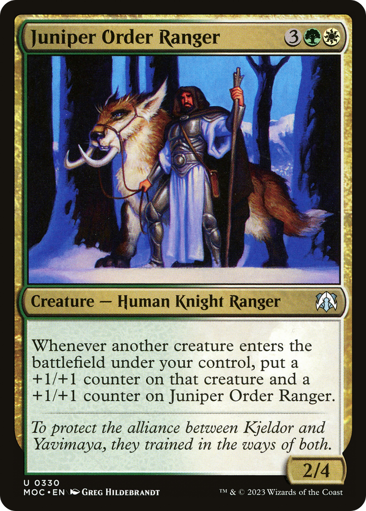 Juniper Order Ranger (MOC-330) [March of the Machine Commander] MTG Single Wizards of the Coast