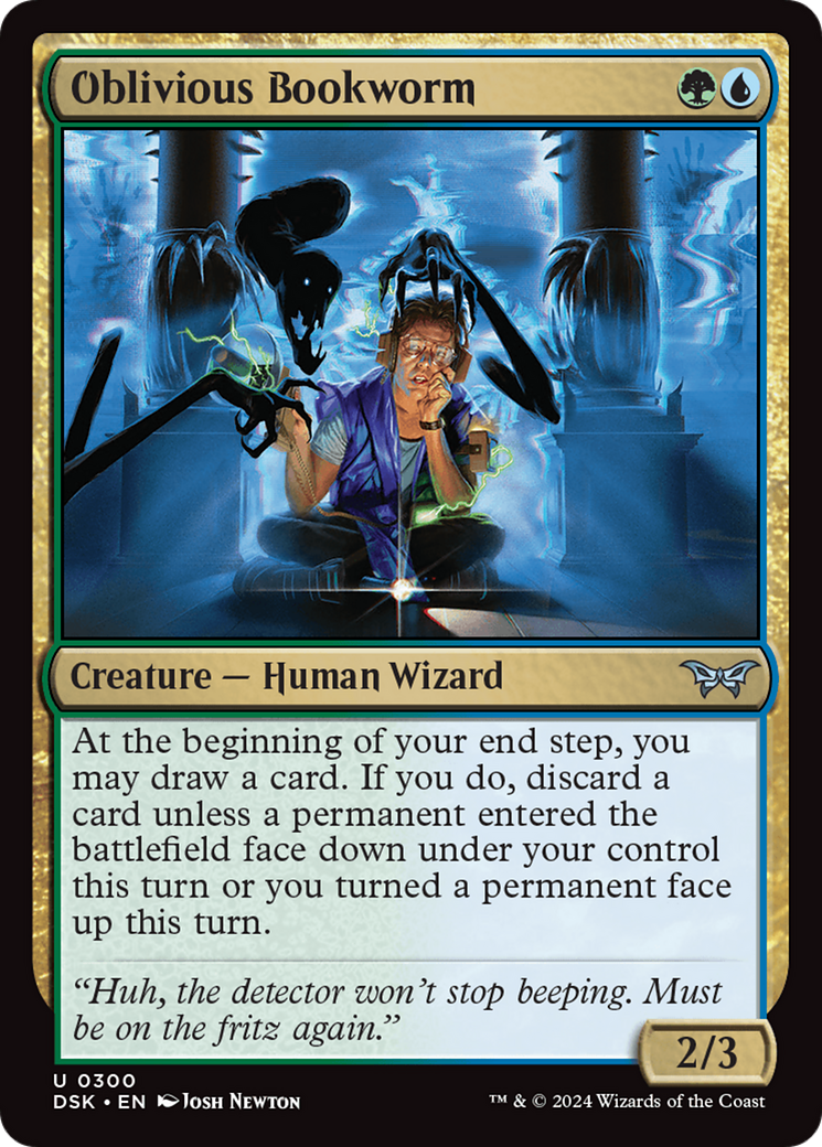 Oblivious Bookworm (0300) (DSK-300) [Duskmourn: House of Horror] MTG Single Wizards of the Coast