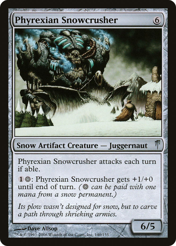 Phyrexian Snowcrusher (CSP-140) [Coldsnap] Foil MTG Single Wizards of the Coast