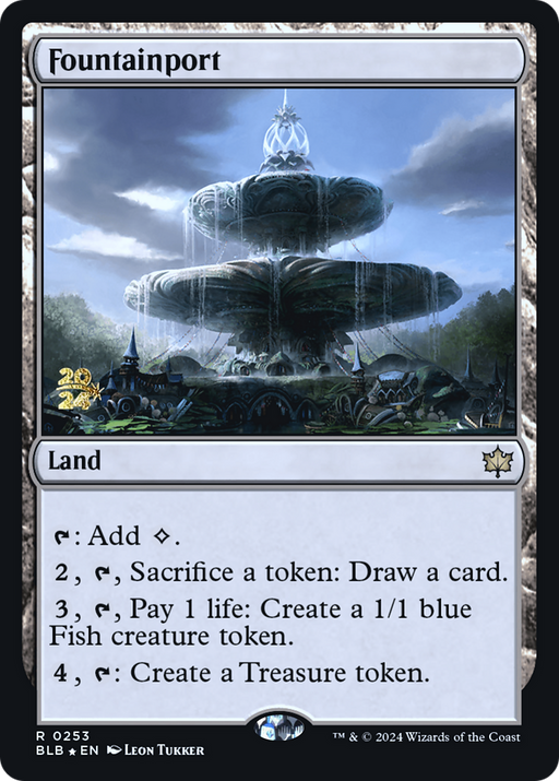 Fountainport (PRE-253) [Bloomburrow Promos] Foil MTG Single Wizards of the Coast