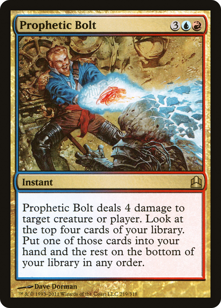 Prophetic Bolt (CMD-219) [Commander 2011] MTG Single Wizards of the Coast